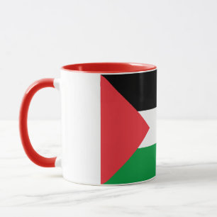 Elegante Vintage palästinensische Fahne gedeckte K Tasse