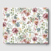 Elegante Vintage Pastellfarben Hochzeitsgast-Buch Gästebuch (Rückseite)