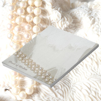 Elegante Vintage Perlen der Weisheit Notizblock