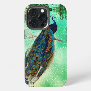 Elegante Vintage-Pfauen-Kunst iPhone 13 Pro Hülle