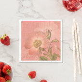 Elegante Vintage Primrose Pink-Hochzeit Serviette (Beispiel)