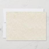 Elegante Vintage Radtour Rustikale Holzhochzeit Einladung (Rückseite)