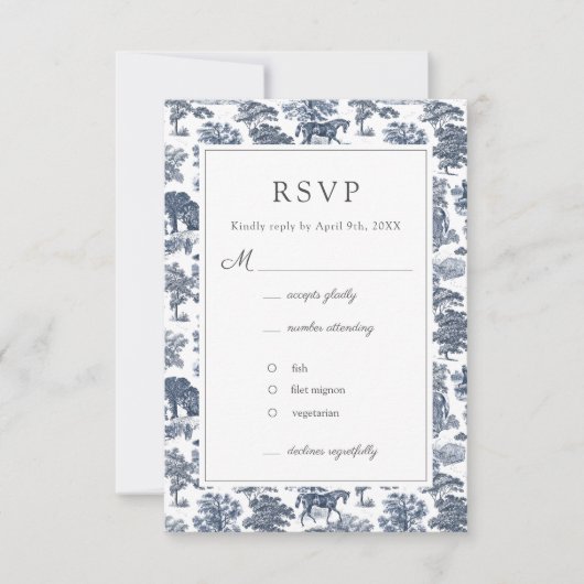 Elegante Vintage Rodelbahn mit Aussicht RSVP Karte (Vorderseite)