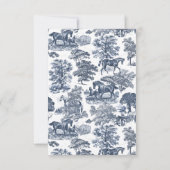 Elegante Vintage Rodelbahn mit Aussicht RSVP Karte (Rückseite)