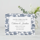 Elegante Vintage Rodelbahn mit Aussicht Save The Date (Stehend Vorderseite)