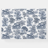 Elegante Vintage Rodeltour Gästebuch (Rückseite)