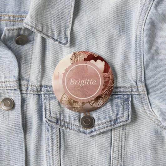 Elegante Vintage romantische Hochzeit Button (Beispiel)