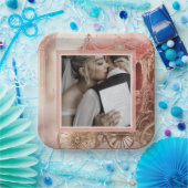 Elegante Vintage romantische Hochzeit Pappteller (Party)