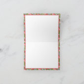 Elegante Vintage, römische religiöse Familie Dankeskarte (Innenseite)