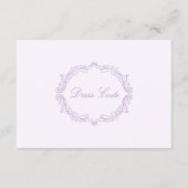 Elegante Vintage rosa Farbpalette Begleitkarte (Rückseite)