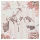 Elegante Vintage, rosa, florale Rose Stoff (Nahaufnahme)