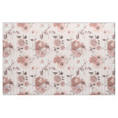 Elegante Vintage, rosa, florale Rose Stoff (Fat Quarter (45,7 x 55,9 cm))