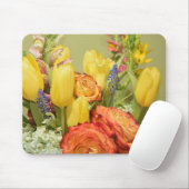 Elegante Vintage rosa Rote Rosen Blumenmousepad Mousepad (Mit Mouse)
