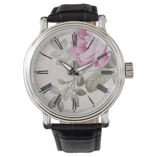 Elegante Vintage Rose Armbanduhr