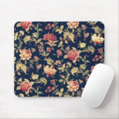 Elegante Vintage Rose BlumenMousepad Mousepad (Mit Mouse)