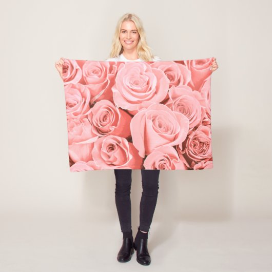 Elegante Vintage Rose | Fleece Blanket (Beispiel)