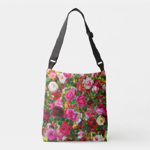 Elegante Vintage Rose Flora und Fauna Tragetaschen Mit Langen Trägern