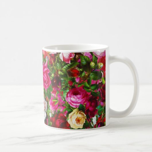 Elegante Vintage Rose Florenz Kaffeetasse (Rechts)