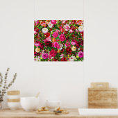 Elegante Vintage Rose Florenz Poster (Küche)