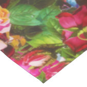 Elegante Vintage Rose Florenz Tischdecke (Schrägansicht)