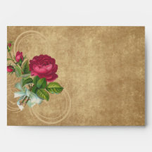 Elegante Vintage Rose, Magenta/Braun