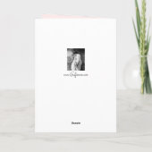 Elegante Vintage Rose mit monogram-maroon Hintergr (Rückseite)