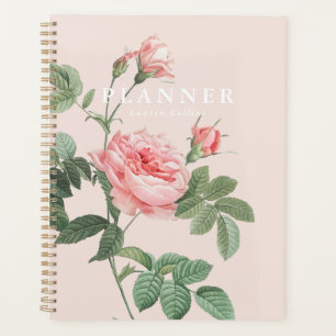 Elegante Vintage Rose Rosa Planner Planer