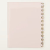Elegante Vintage Rose Rosa Planner Planer (Rückseite)