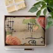 Elegante Vintage Rose Seidenpapier (Geschenk)