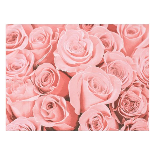 Elegante Vintage Rose | Tablecloth Tischdecke (Vorderseite (Horizontal))