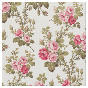 Elegante Vintage Rosen-Buff-Hintergrundstoffe Stoff