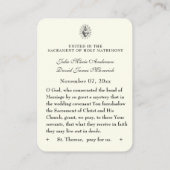 Elegante Vintage Rosenblütenhochzeit  Visitenkarte (Rückseite)