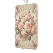 Elegante Vintage Rosenstraße mit Spitzen Autolufterfrischer (Links)