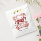 Elegante Vintage Rote Hochzeit Geschenktütchen (Versiegelt)