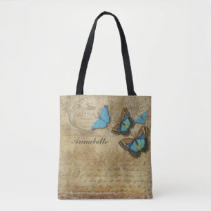 Elegante Vintage-Schmetterling Breite Deine Flügel Tasche