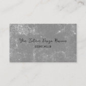 Elegante Vintage Schwarz-Weiß-Textur Visitenkarte (Vorderseite)