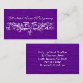 Elegante Vintage Scroll Berufliche Visitenkarten Visitenkarte (Vorne/Hinten)