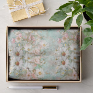 Elegante Vintage Shabby Chic inspirierte Hochzeit Seidenpapier
