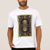 Elegante Vintage Spielkarte Schwarzes Gold T-Shirt (Vorderseite)