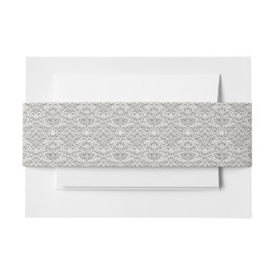Elegante Vintage Spitze Einladungsbanderole