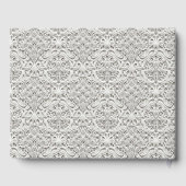 Elegante Vintage Spitze Gästebuch (Rückseite)