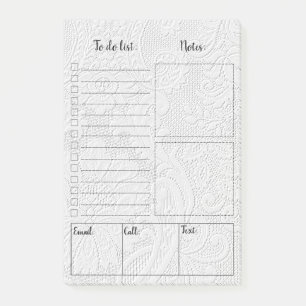 Elegante Vintage-Spitzen-Notizzettel im Post-it®-F Post-it Klebezettel