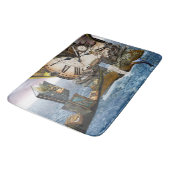 Elegante Vintage Steampunk-Drachenkunst Badematte (Schrägansicht)