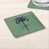 Elegante Vintage Stilelemente Rechteckiger Pappuntersetzer (angewinkelt)