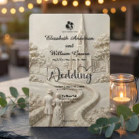 Elegante Vintage-Szene Kirche Storybook-Hochzeit