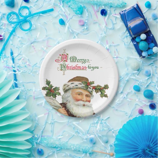 Elegante Vintage Tafel Pappteller (Party)