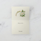 Elegante Vintage Tageszeitungen Dankeschön Note Ca Dankeskarte (Innenseite)