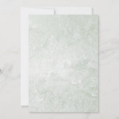 Elegante Vintage Taufe Einladung (Rückseite)