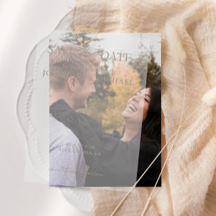 Elegante Vintage-Taupe-Sepia-Rose-Save-the-Date Pergament Einladungen