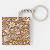 Elegante Vintage Terracotta boho Schlüsselanhänger (Rückseite)